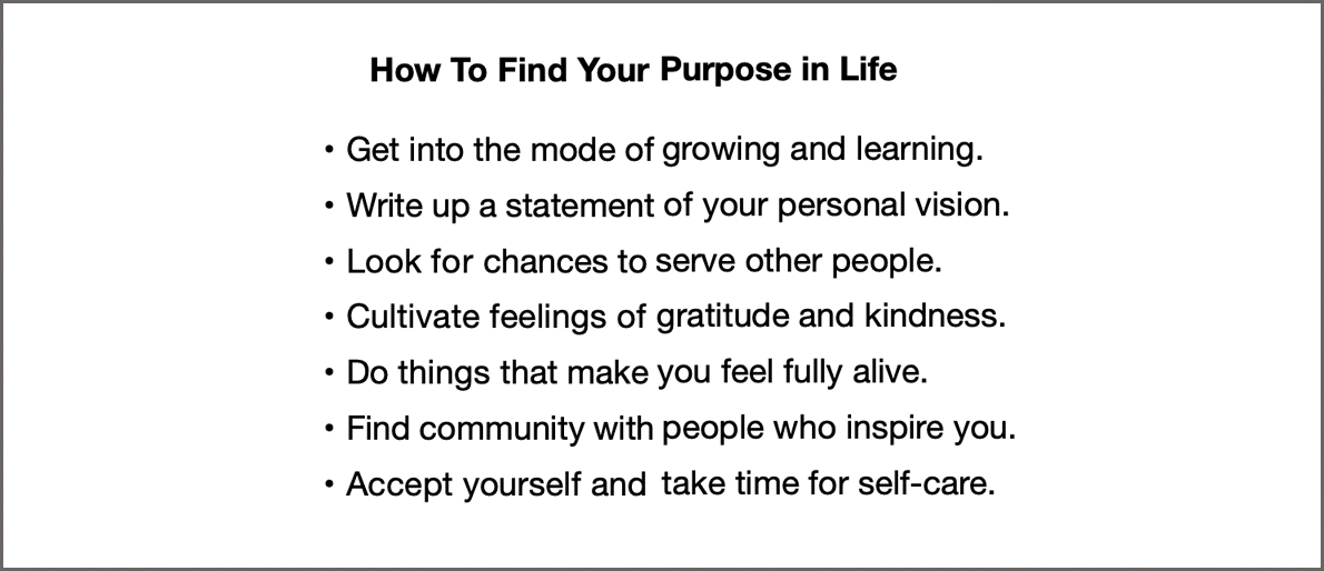 How To Find Your Purpose in Life fold-in