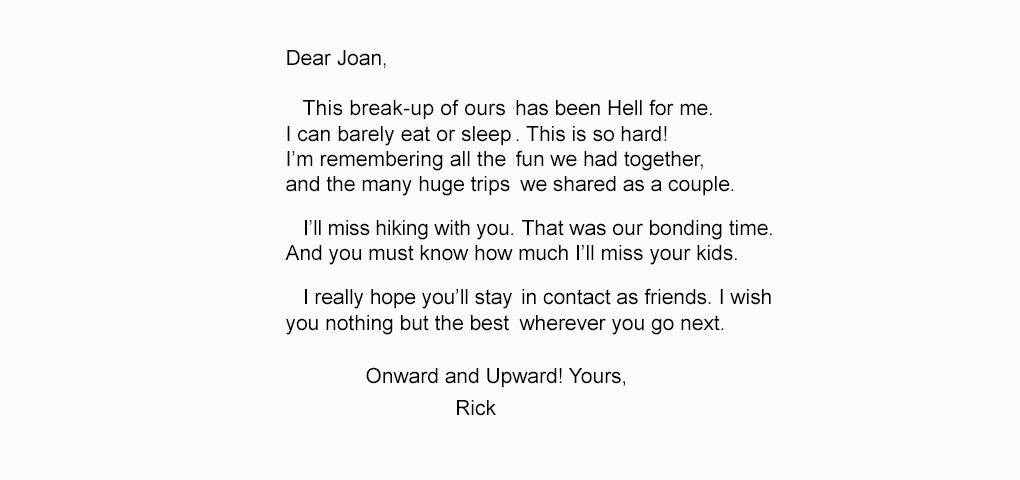Dear Joan Letter